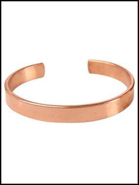 Hand Forged Solid Copper Bracelet Tibetan Style Adjustable Unisex
